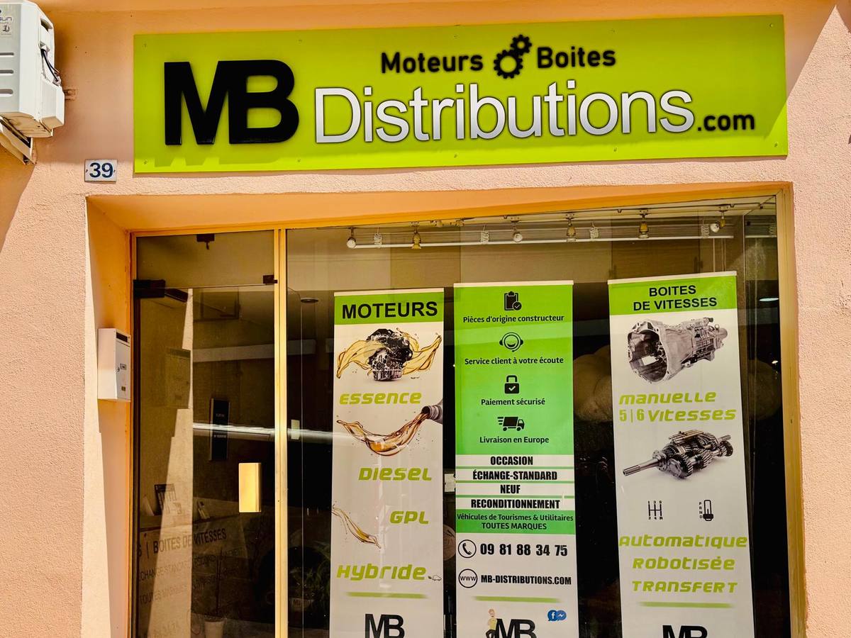 Façade de l'agence MB Distributions - Agence de Puget-sur-Argens, 39 rue du Général Charles de Gaulle, 83480 Puget-sur-Argens